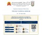Two Day National Seminar: Indian Democracy and Elections in the Digital Era: Transformations and Challenges for Viksit Bharat 2047