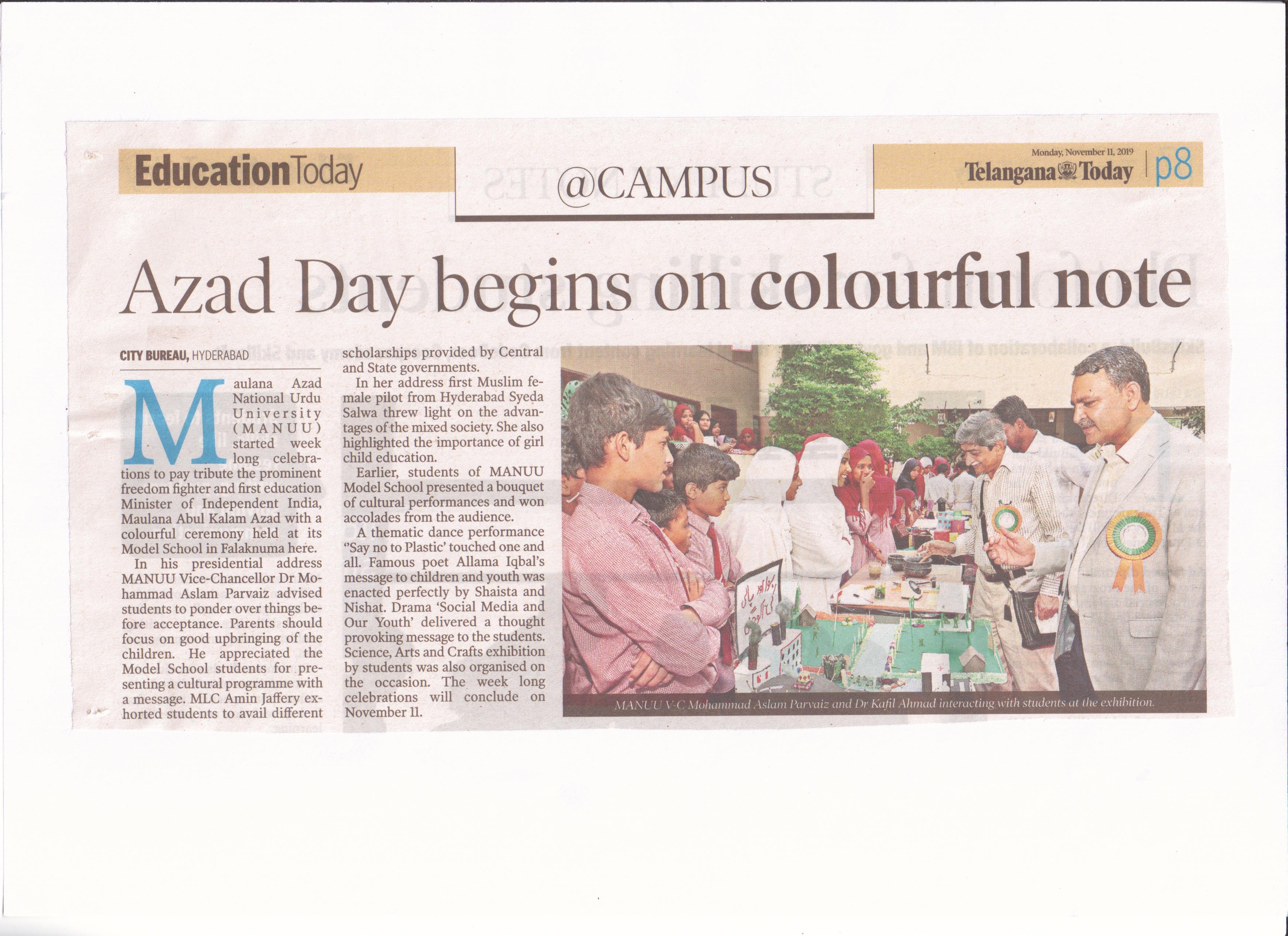 Press Clippings: Nov 11, 2019