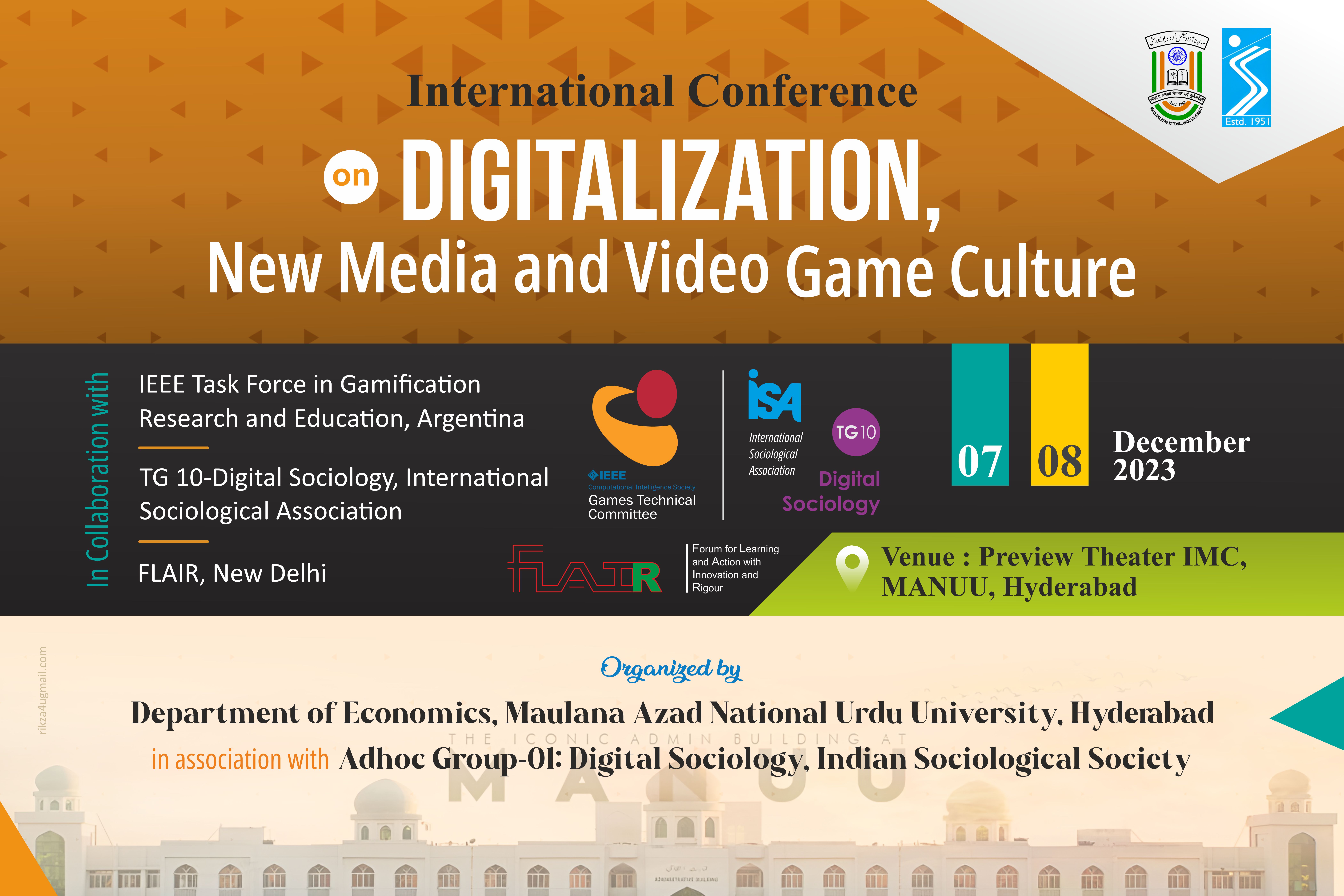 International Conference on Digitalization New Media and Video Game Culture