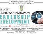 One Week Online Workshop on Leadership Development for Urdu Medium School/College, Headmasters, Principals, Administrators and Management Members
