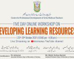 Five Day Online Workshop on Developing Learning Resources for Urdu Medium School/College (10+2) Teachers