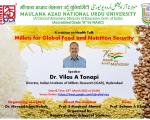A webinar on Health Talk Millets for Global Food and Nutrition Security
