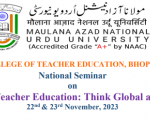 National Seminar on 22nd and 23rd November 2023