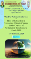 National Conference on "Role of Education in Managing Climate Change in the Context of Sustainable Development Goals 2030" 25th February, 2025