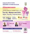 Elocution Competition International Women’s Day 2025 For ALL Women and Girls: Rights. Equality. Empowerment.