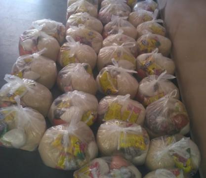 Distribution of Ration by MANUU Model School Staff