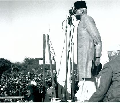 Assassination of Mahatma Gandhi. A condolence meeting was held at the Ramlila grounds, Delhi on February 2, 1948 to mourn the death of Mahatma Gandhi. Maulana Abul Kalam Azad addressing the meeting