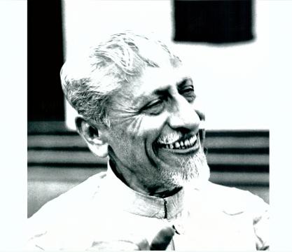 Maulana Abul Kalam Azad in a happy mood.