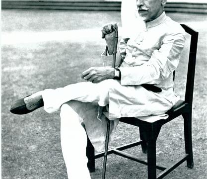 A portrait of Maulana Abul Kalam Azad