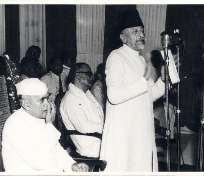Azad at AMU on 20.2.1949