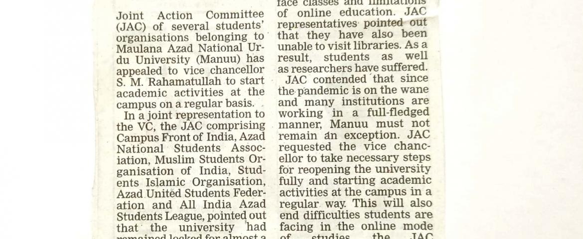 Press Clippings: Feb 17, 2021