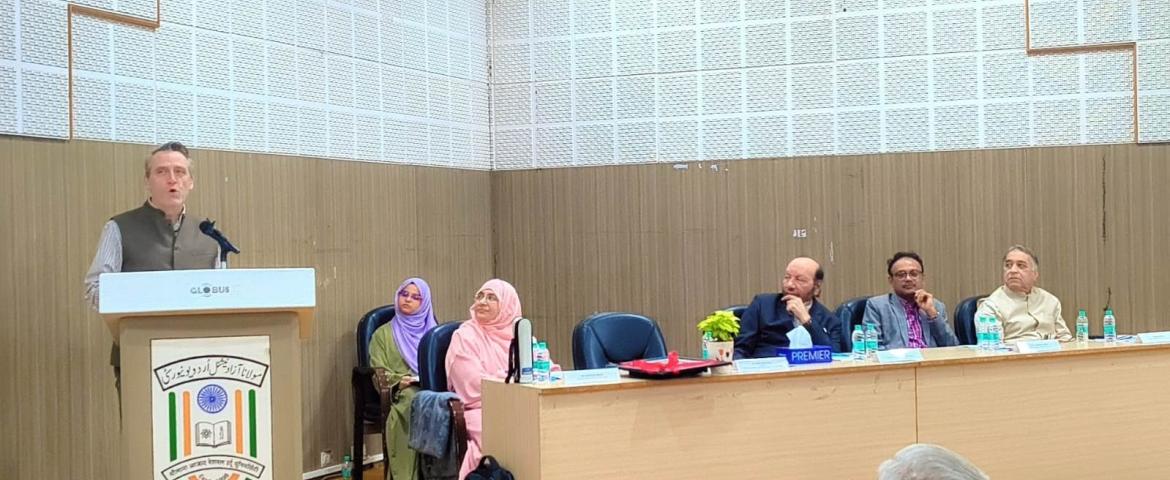 Austen's fiction is enduring and accessible: Mr. Gareth Owen Hyderabad: "Jane Austen was far ahead of her time, not only as a novelist but also as a woman writer", said Mr. Gareth Wynn Owen, British Deputy High Commissioner for Telangana & Andhra Pradesh today at Maulana Azad National Urdu University (MANUU). He was speaking as the chief guest in the inaugural session of one-day national seminar “Jane Austen @ 250: Relevance, Readings and Reimaginings”.  Mr. Owen noted that through wit and subtle social cri