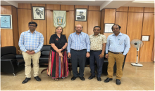In a meeting of RLS officials Prof. Vinod Mishra, Ms. Britta Peterson, MR. Tauqueer Ali Sabri and Dr. K.M. Ziyauddin (HoD, Sociology) with Hon’ble Vice Chancellor, MANUU (2025)